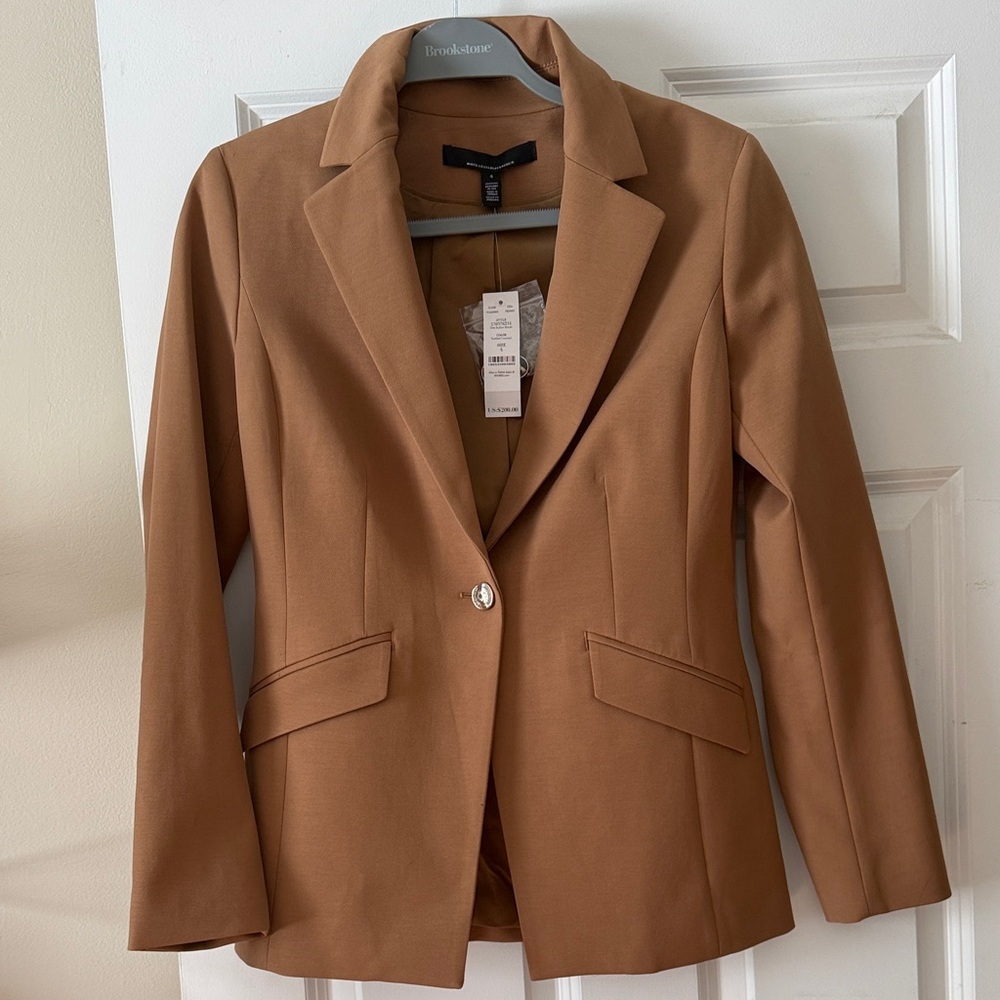 White House Black Market Camel Women's Suit Jacket